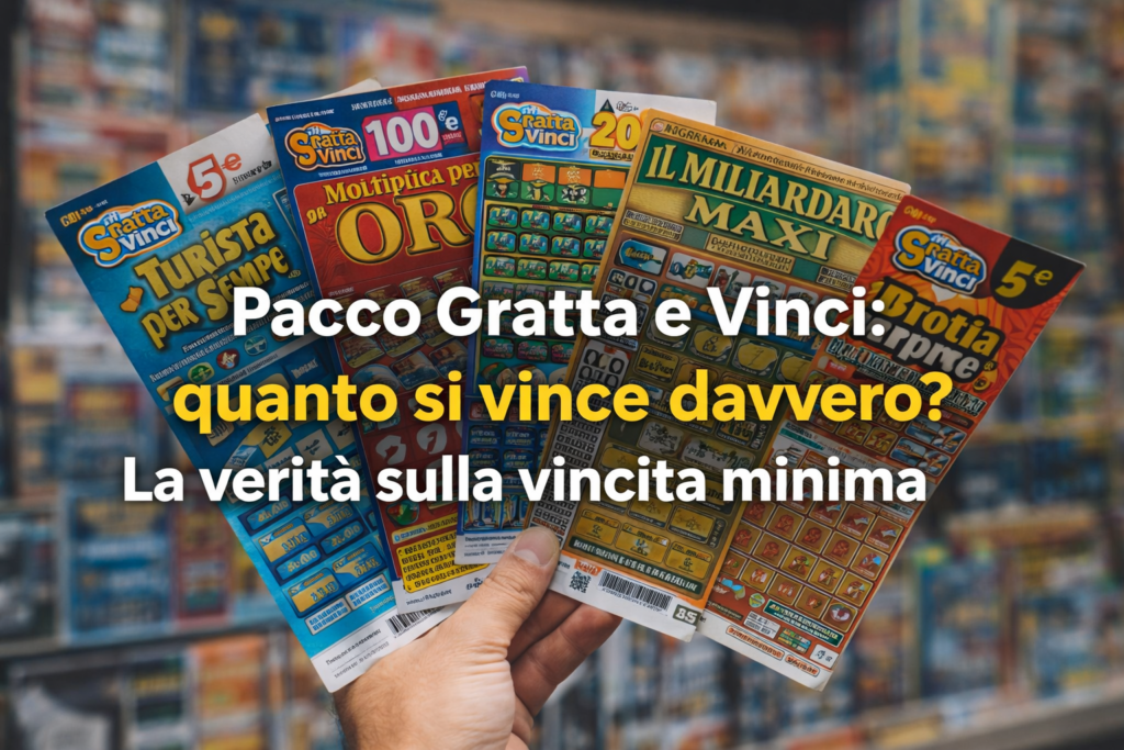 Pacchetto di Gratta e Vinci con diversi biglietti: quanto si vince davvero e vincita minima